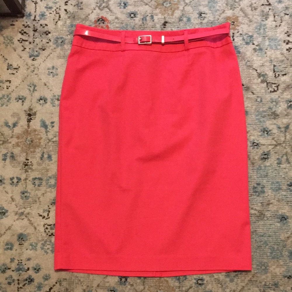 APT 9 Modern Fit Pink Belted Pencil Skirt Size 4